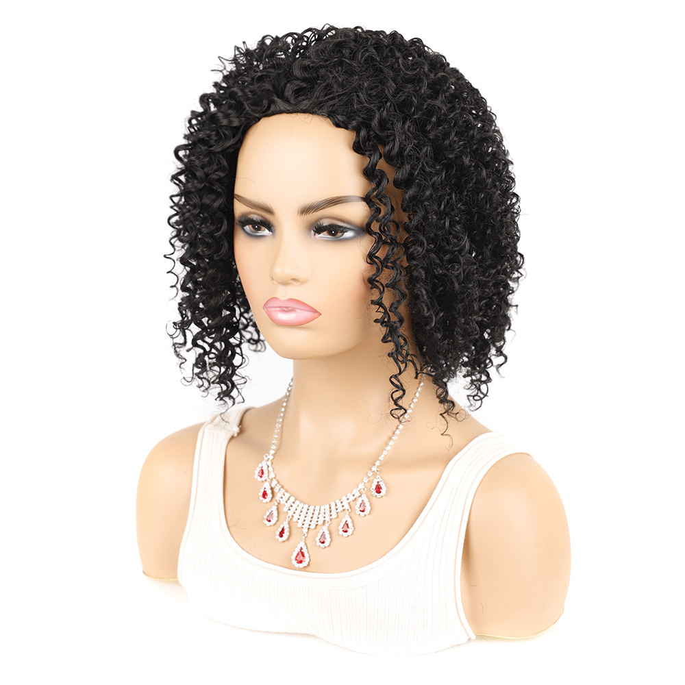 YOUR STYLE , Afro Wig Hair Synthetic Short Kinky Curly Wigs Natural Hair Short Wigs Afro Wigs For African American Black Women-YOUR STYLE, synthetic wigs synthetic hair extension