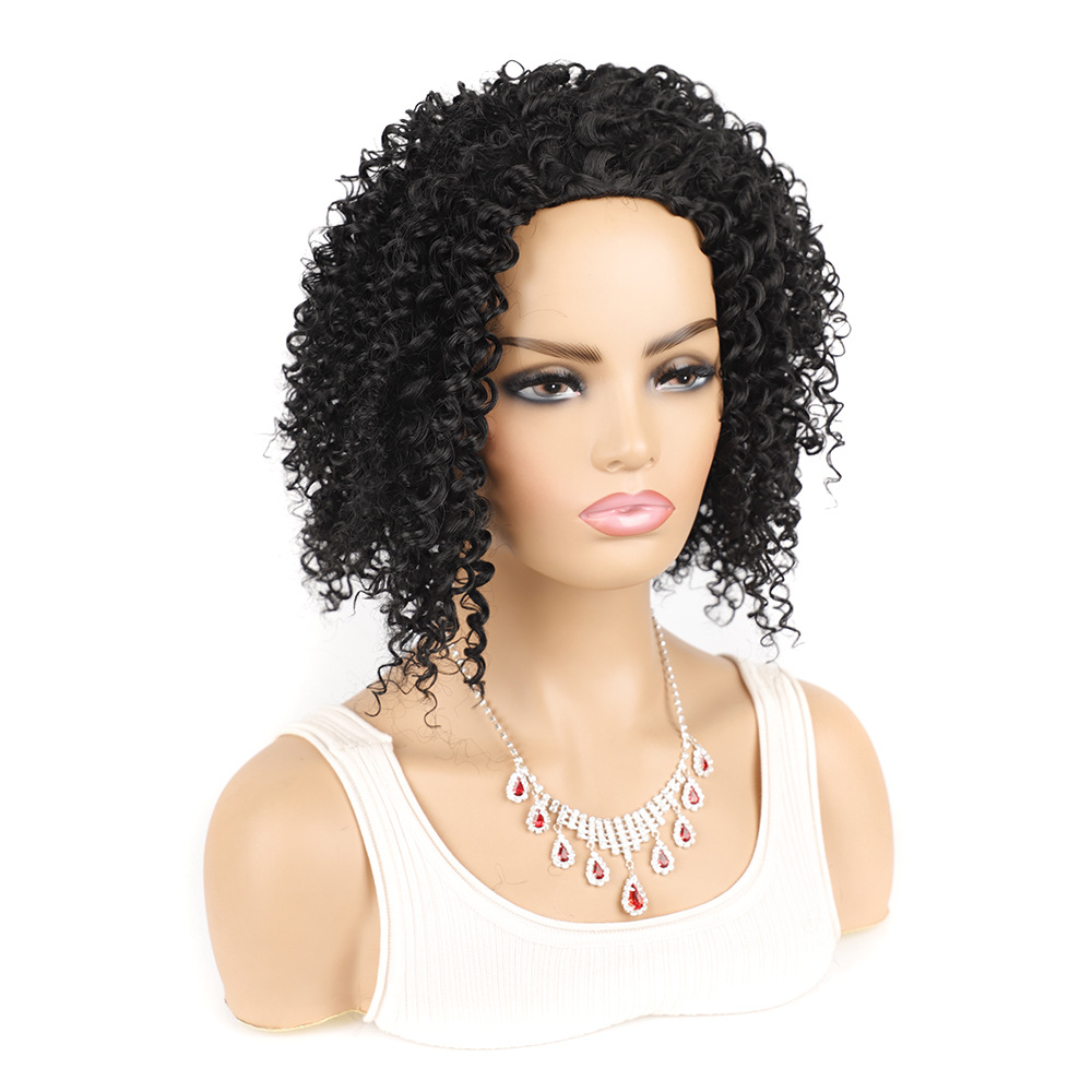 YOUR STYLE , Afro Wig Hair Synthetic Short Kinky Curly Wigs Natural Hair Short Wigs Afro Wigs For African American Black Women-YOUR STYLE, synthetic wigs synthetic hair extension