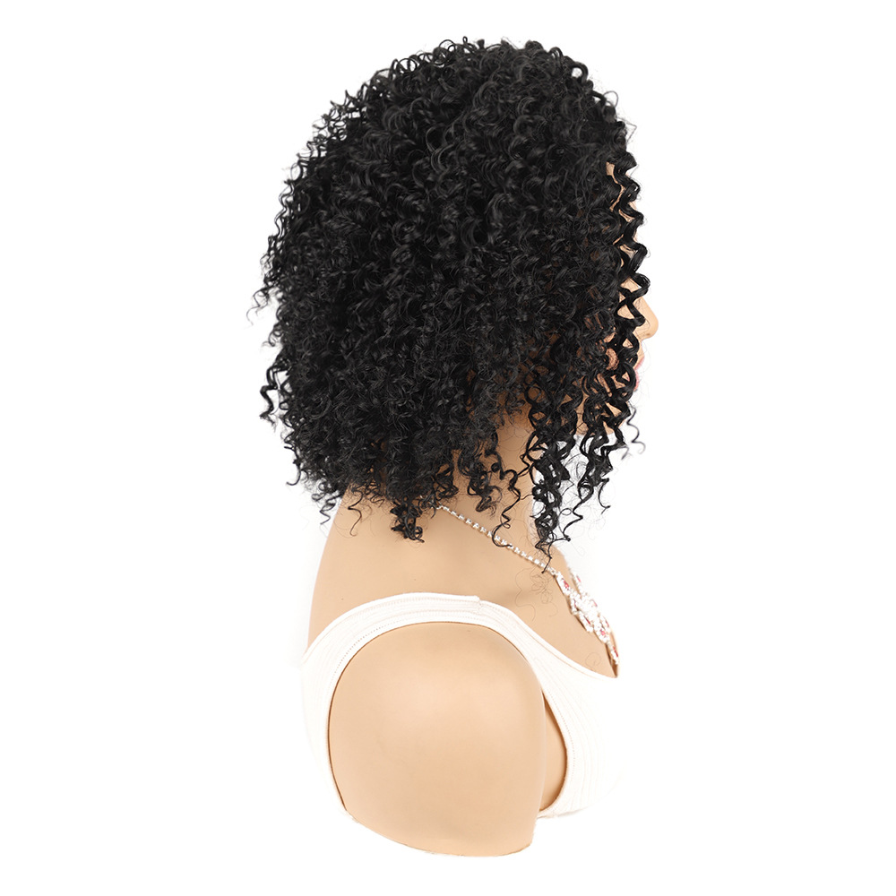 YOUR STYLE , Afro Wig Hair Synthetic Short Kinky Curly Wigs Natural Hair Short Wigs Afro Wigs For African American Black Women-YOUR STYLE, synthetic wigs synthetic hair extension