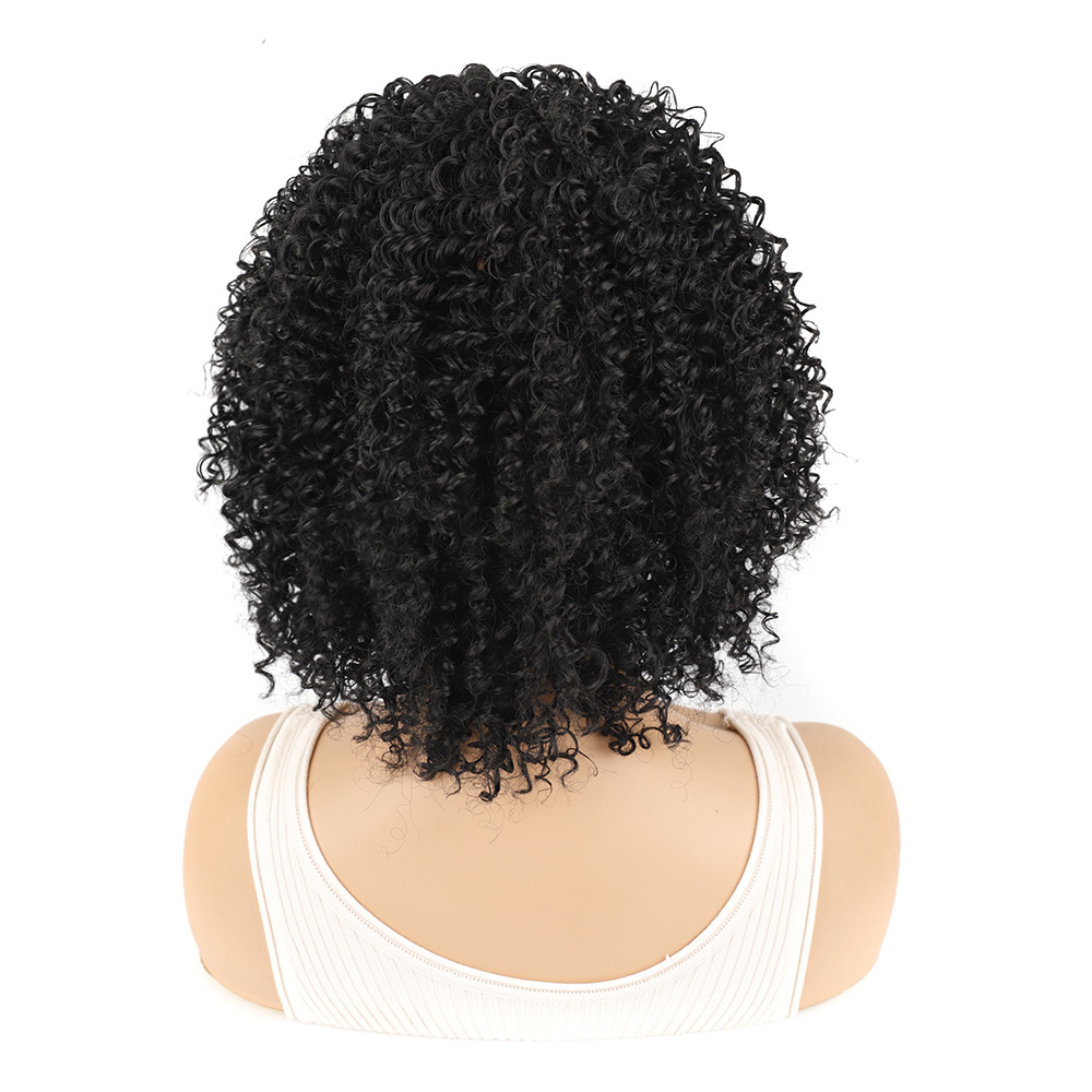 YOUR STYLE , Afro Wig Hair Synthetic Short Kinky Curly Wigs Natural Hair Short Wigs Afro Wigs For African American Black Women-YOUR STYLE, synthetic wigs synthetic hair extension