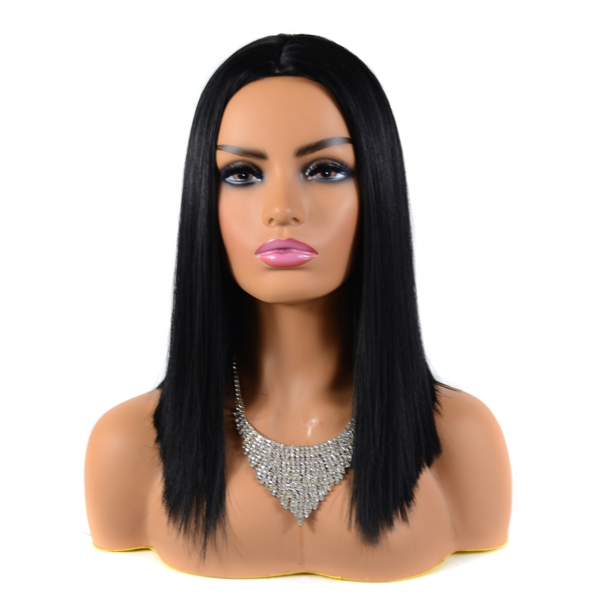 YOUR STYLE , Long Straight Wig Middle Part Black Hair Synthetic Arfo Wigs Black Women-YOUR STYLE, synthetic wigs synthetic hair extension