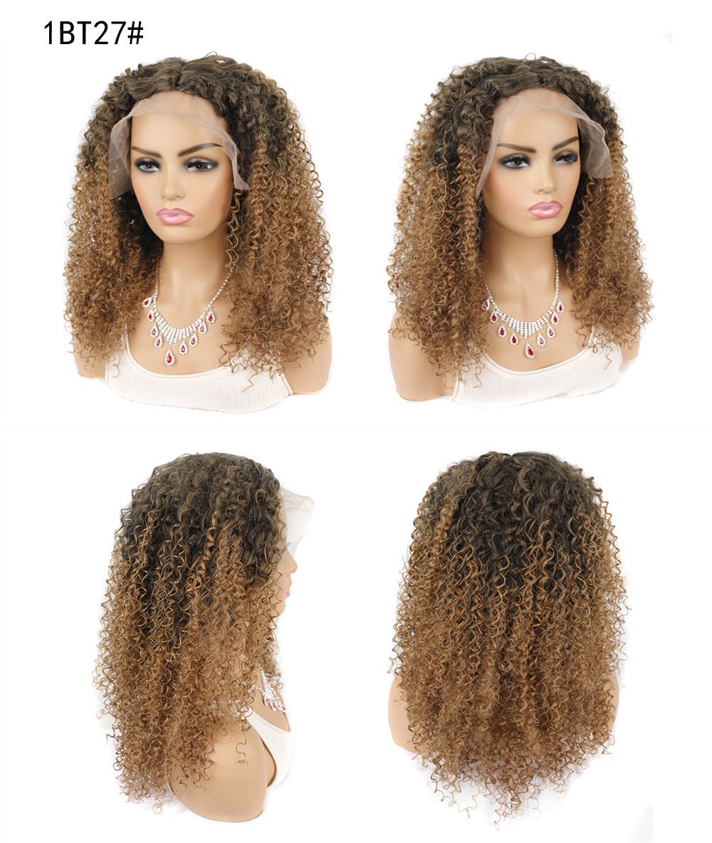 YOUR STYLE , Lace Front Wig Synthetic Long Kinky Curly Wigs Black Women Long Black Curly Wig-YOUR STYLE, synthetic wigs synthetic hair extension