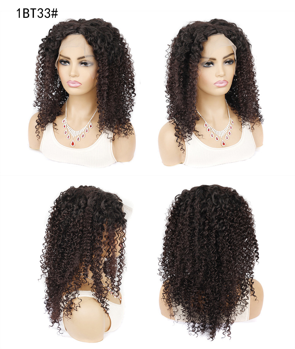 YOUR STYLE , Lace Front Wig Synthetic Long Kinky Curly Wigs Black Women Long Black Curly Wig-YOUR STYLE, synthetic wigs synthetic hair extension