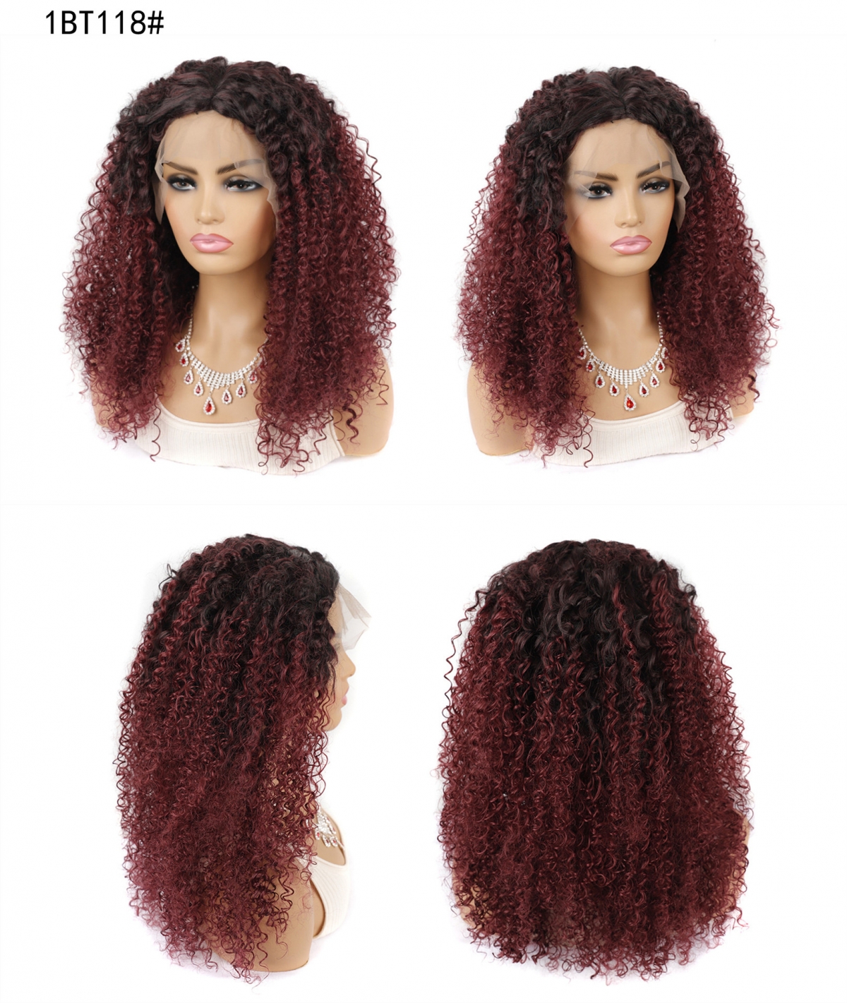 YOUR STYLE , Lace Front Wig Synthetic Long Kinky Curly Wigs Black Women Long Black Curly Wig-YOUR STYLE, synthetic wigs synthetic hair extension