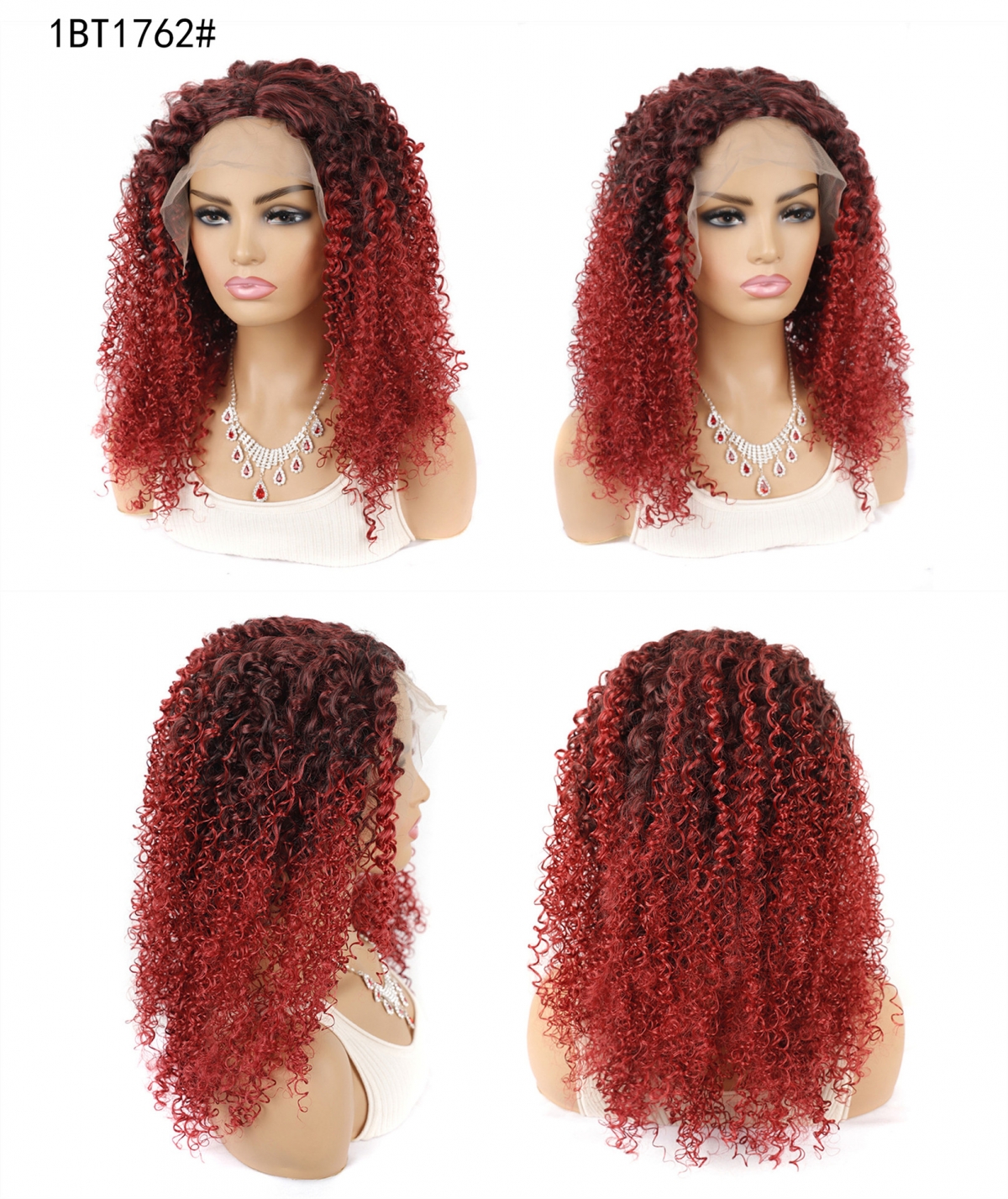 YOUR STYLE , Lace Front Wig Synthetic Long Kinky Curly Wigs Black Women Long Black Curly Wig-YOUR STYLE, synthetic wigs synthetic hair extension