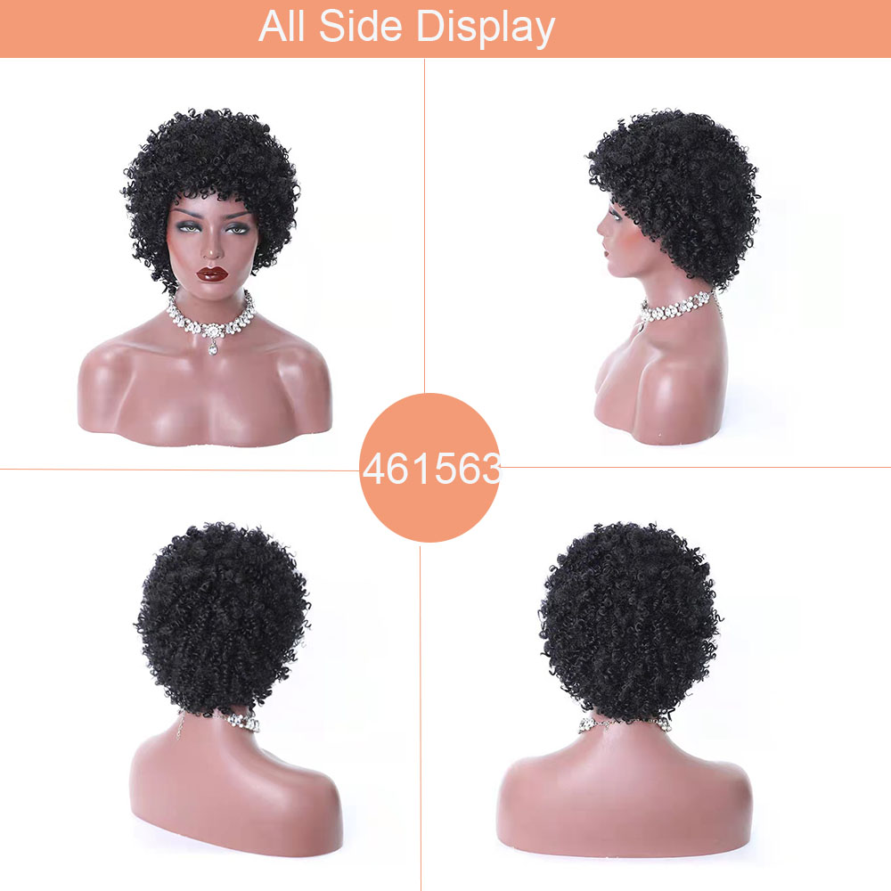 YOUR STYLE Afro Kinky Curly Wigs Short Pixie Wigs Short Haircuts For Black Women Short Afro Wigs-YOUR STYLE, synthetic wigs synthetic hair extension