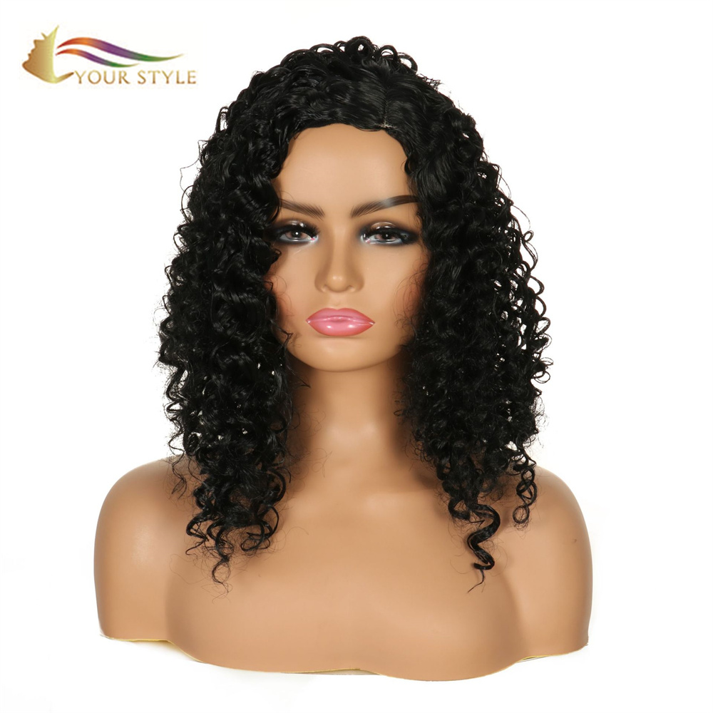 O LOU STYLE Long Afro Kinky Curly Wig Long Curly Wig Hair Black Women Afro Curly Wig Afro American-YOUR STYLE, synthetic wigs synthetic hair extension