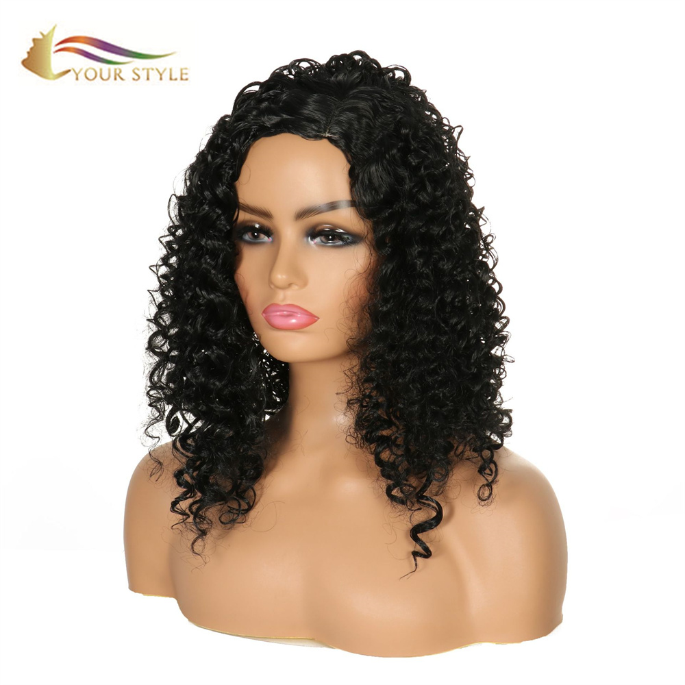 O LOU STYLE Long Afro Kinky Curly Wig Long Curly Wig Hair Black Women Afro Curly Wig Afro American-YOUR STYLE, synthetic wigs synthetic hair extension