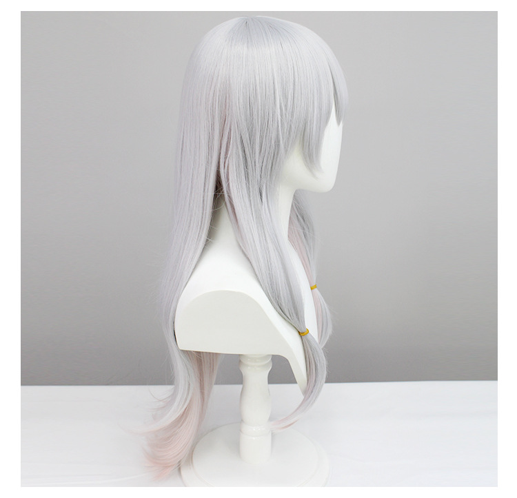 YOUR STYLE Cosplay Wigs Anime Long Straight Wig With Bangs Silver Grey  Party Wig Halloween Costume Girls Female Women Party Wig Halloween Costume-YOUR STYLE, synthetic wigs synthetic hair extension