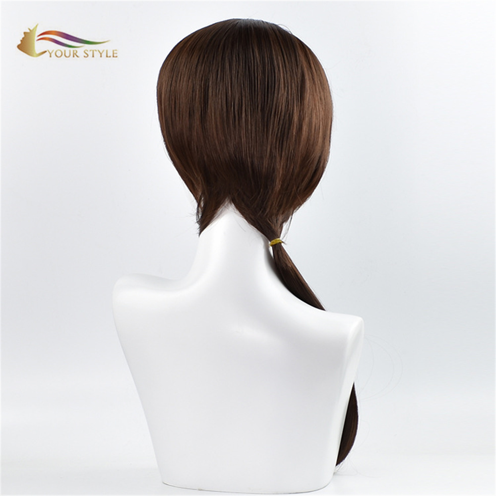 YOUR STYLE , Whoelsale Kashuu Kiyomitsu Cosplay Wig The Sword Dance Long Straight Wigs Brown Synthetic Halloween Costume Female Wigs-YOUR STYLE, synthetic wigs synthetic hair extension