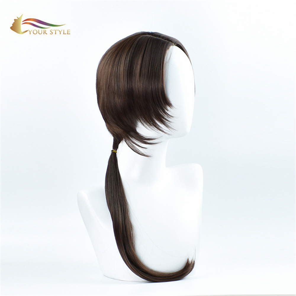 YOUR STYLE , Whoelsale Kashuu Kiyomitsu Cosplay Wig The Sword Dance Long Straight Wigs Brown Synthetic Halloween Costume Female Wigs-YOUR STYLE, synthetic wigs synthetic hair extension