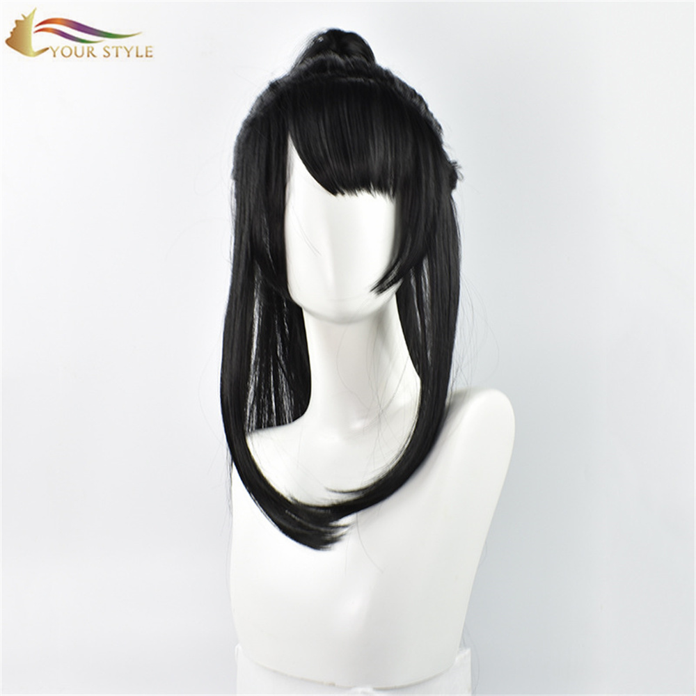 YOUR STYLE, MDZS Master Devil Cosplay Wig Long Straight Wig Chinoiserie Chinese Style Costume Wig Black Hair Party Wig Halloween Costume-YOUR STYLE, synthetic wigs synthetic hair extension