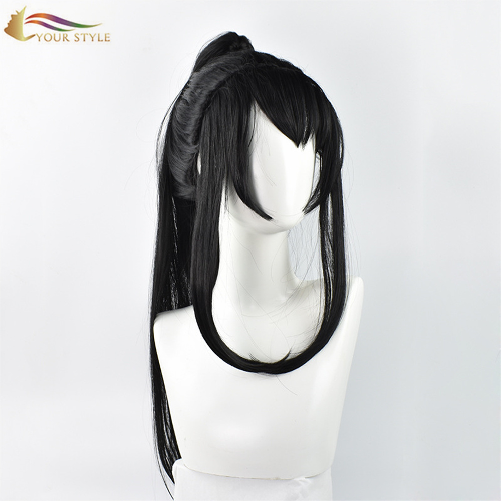 YOUR STYLE, MDZS Master Devil Cosplay Wig Long Straight Wig Chinoiserie Chinese Style Costume Wig Black Hair Party Wig Halloween Costume-YOUR STYLE, synthetic wigs synthetic hair extension