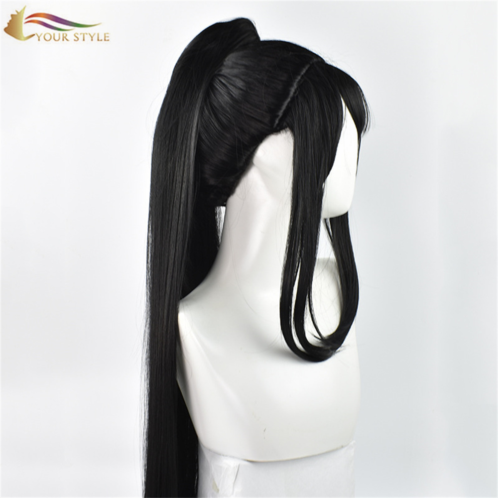 YOUR STYLE, MDZS Master Devil Cosplay Wig Long Straight Wig Chinoiserie Chinese Style Costume Wig Black Hair Party Wig Halloween Costume-YOUR STYLE, synthetic wigs synthetic hair extension