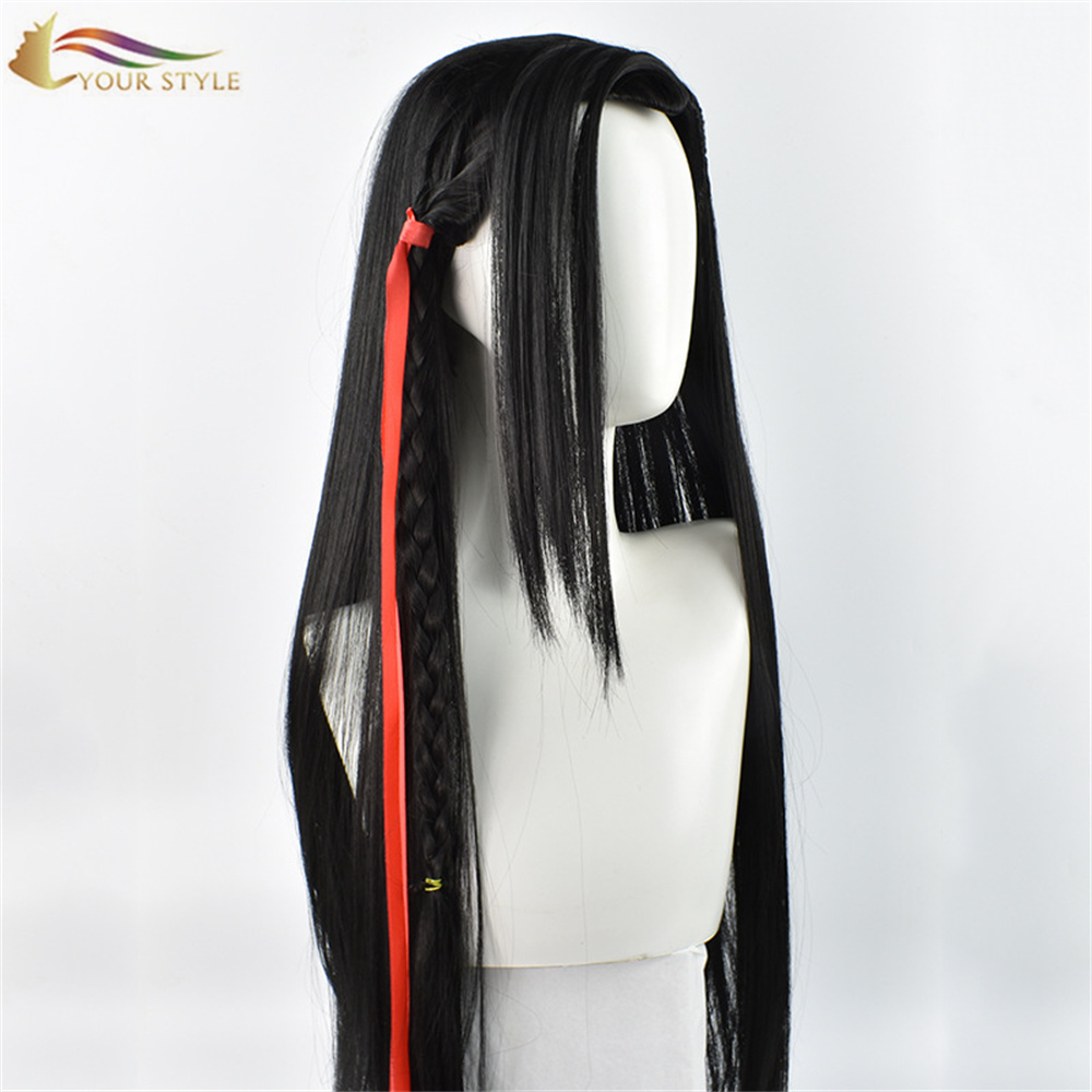 YOUR STYLE , Wholesale Heaven Officials’ Blessing Long Cospaly Wig Anime Novel Synthetic Cosplay Costume Anime Wigs Party Wig Black Wigs For Halloween Costumes-YOUR STYLE, synthetic wigs synthetic hair extension