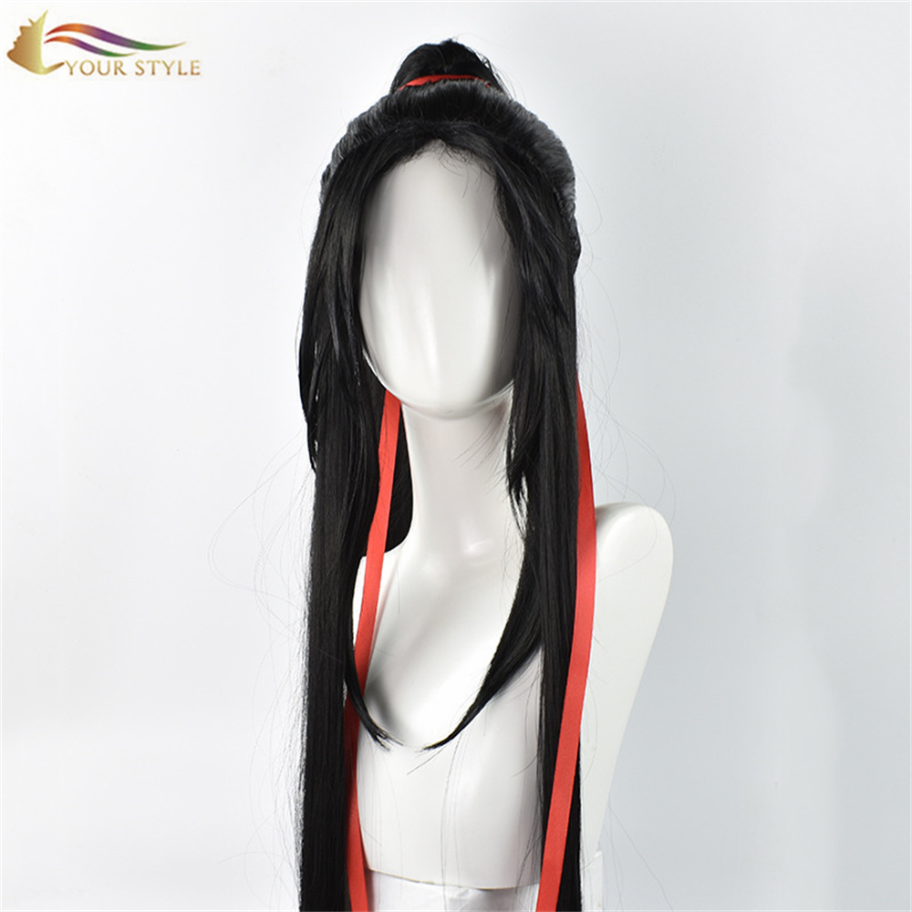 YOUR STYLE , Wholesale Heaven Officials’ Blessing Long Cospaly Wig Anime Novel Synthetic Cosplay Costume Anime Wigs Party Wig Black Wigs For Halloween Costumes-YOUR STYLE, synthetic wigs synthetic hair extension