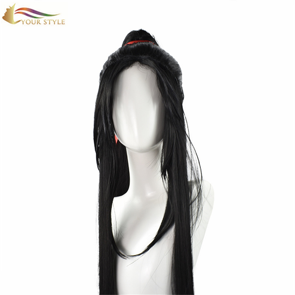 STYLE OU , Wholesale Heaven Officials 'Blessing Long Cospaly Wig Anime Novel sentetik Cosplay kostim Anime peruk Pati peruk Nwa peruk pou Halloween kostim-STYLE ou, peruk sentetik ekstansyon cheve sentetik