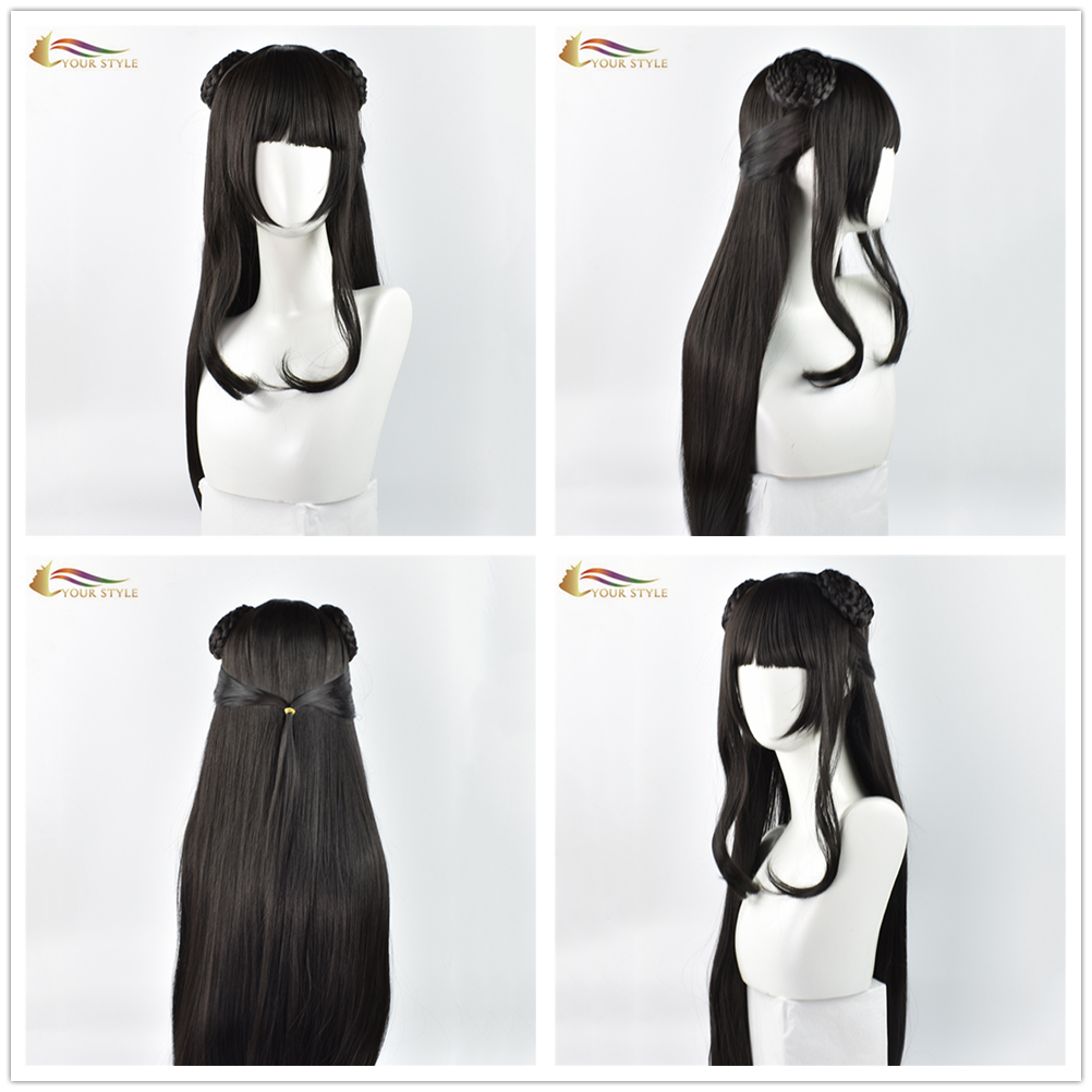 YOUR STYLE, Wholesale MDZS Master Devil Cosplay Wig Black Hair Ponytail Long Straight Costume Wig Halloween Wigs-YOUR STYLE, synthetic wigs synthetic hair extension