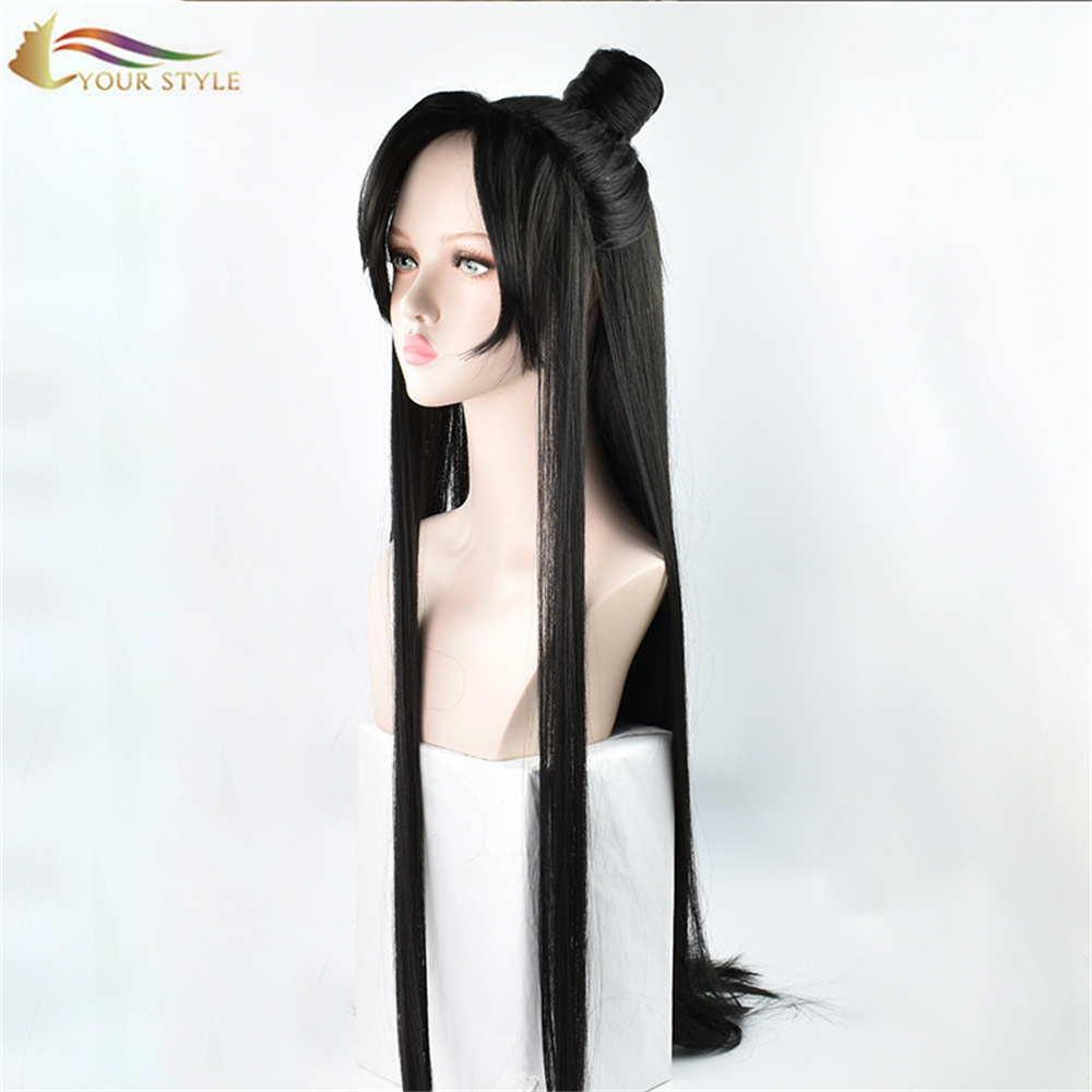 YOUR STYLE, Wholesale The Scum Villain’s Self-Saving System Cosplay Wigs Long Straight Wigs Black Hair Party Wig Halloween Costume Wigs-YOUR STYLE, synthetic wigs synthetic hair extension