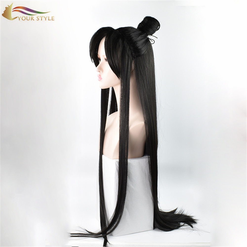 YOUR STYLE, Wholesale The Scum Villain’s Self-Saving System Cosplay Wigs Long Straight Wigs Black Hair Party Wig Halloween Costume Wigs-YOUR STYLE, synthetic wigs synthetic hair extension