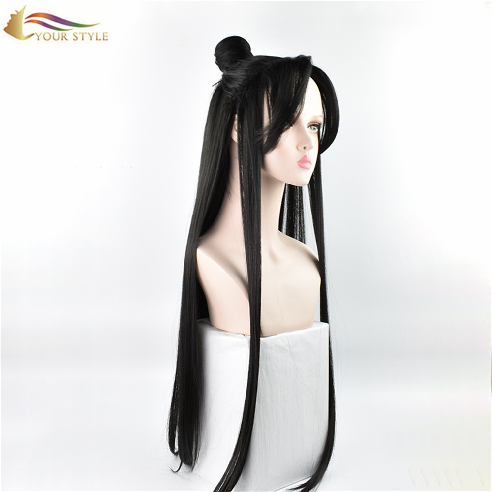 YOUR STYLE, Wholesale The Scum Villain’s Self-Saving System Cosplay Wigs Long Straight Wigs Black Hair Party Wig Halloween Costume Wigs-YOUR STYLE, synthetic wigs synthetic hair extension