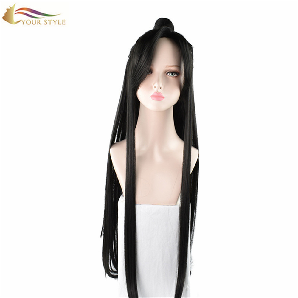 YOUR STYLE, Wholesale The Scum Villain’s Self-Saving System Cosplay Wigs Long Straight Wigs Black Hair Party Wig Halloween Costume Wigs-YOUR STYLE, synthetic wigs synthetic hair extension