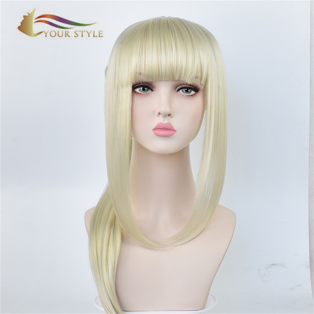 YOUR STYLE, Wholesale Arknights Cosplay Wigs Synthetic Long Wigs Blonde With Bangs Party Wig Halloween Costume Wigs Anime-YOUR STYLE, synthetic wigs synthetic hair extension