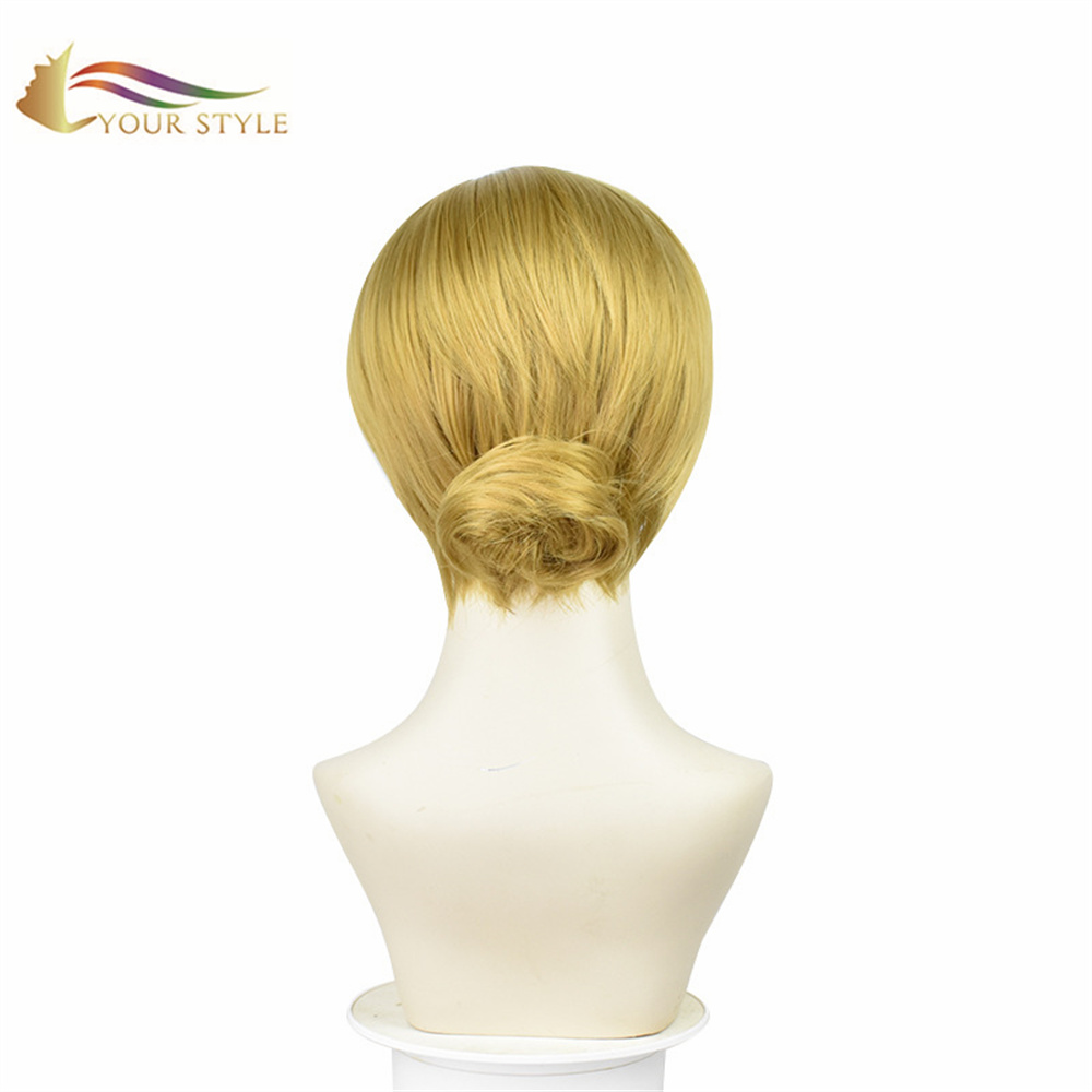 IMONG STYLE , Wholesale Game Identity V Willa Nair Synthetic Wigs Mubo nga Wig Blonde Ginger Short Haircuts Mubo nga Hairstyle With Layers Anime Costume Wig Party Wigs-YOUR STYLE, synthetic wigs synthetic hair extension