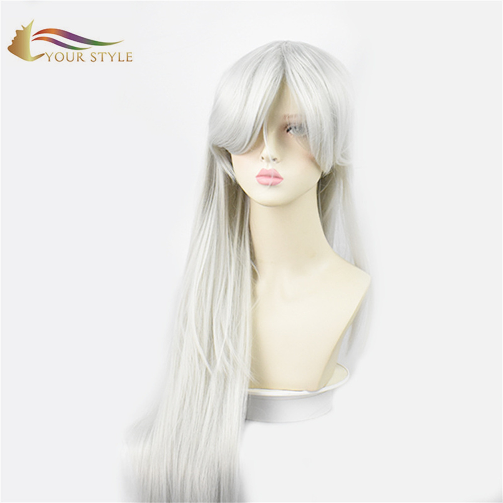 YOUR STYLE, King of Glory Cosplay Wigs Synthetic Long Straight Wigs Black Anime Wig Halloween Wig Character Wig-YOUR STYLE, synthetic wigs synthetic hair extension