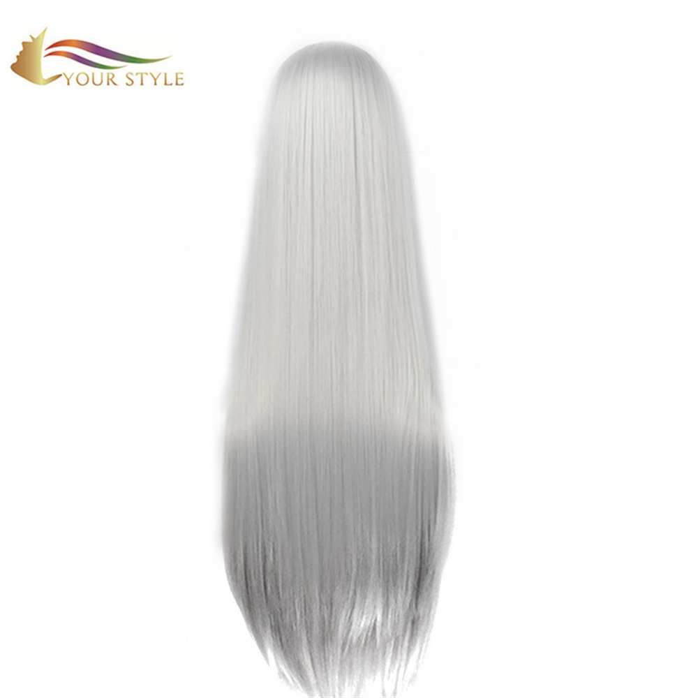 YOUR STYLE, King of Glory Cosplay Wigs Synthetic Long Straight Wigs Black Anime Wig Halloween Wig Character Wig-YOUR STYLE, synthetic wigs synthetic hair extension