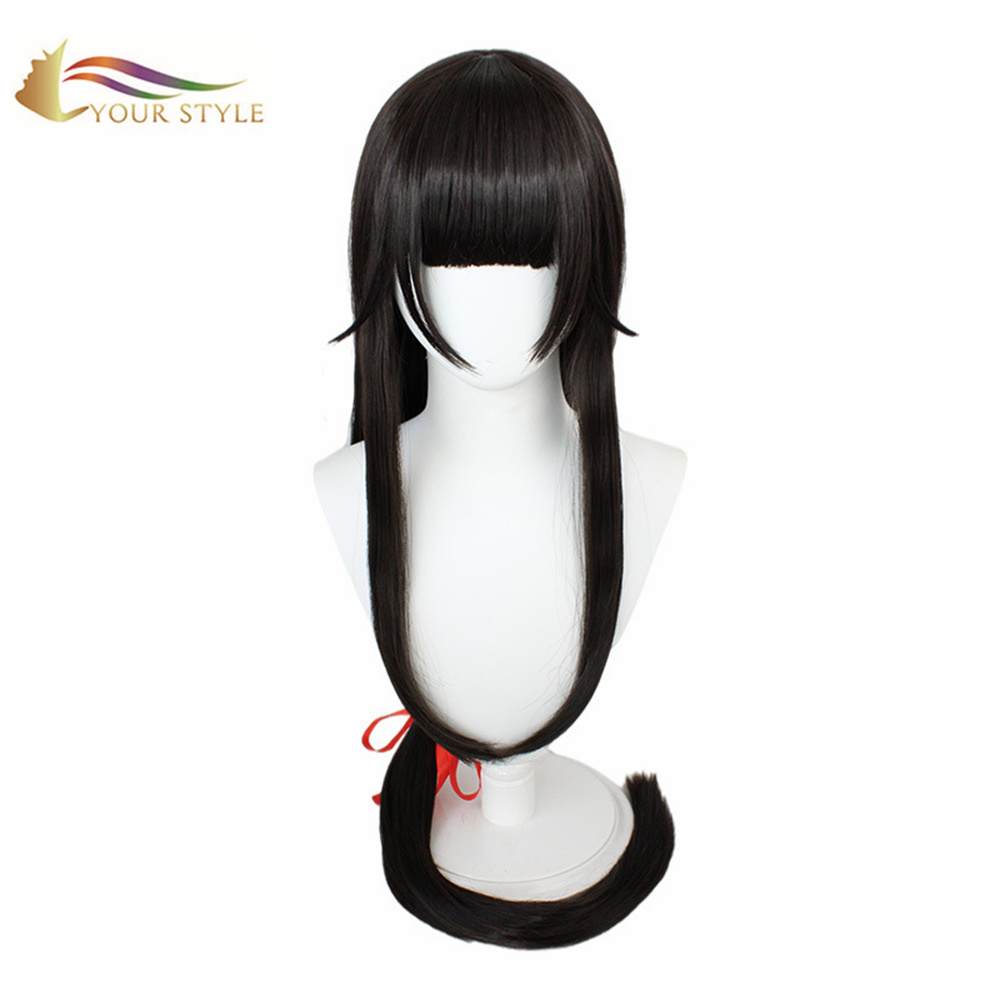 YOUR STYLE, Wholesale King of Glory Cosplay Wigs Synthetic Long Straight Wigs Black Anime Wig Halloween Wig Character Wig-YOUR STYLE, synthetic wigs synthetic hair extension