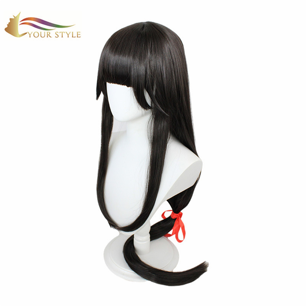 YOUR STYLE, Wholesale King of Glory Cosplay Wigs Synthetic Long Straight Wigs Black Anime Wig Halloween Wig Character Wig-YOUR STYLE, synthetic wigs synthetic hair extension