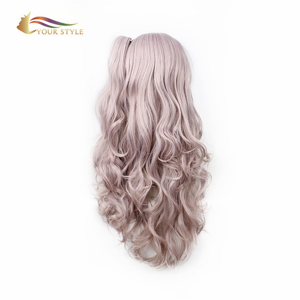 MATINJI ANU, Wholesale Cosplay Wigs Ponytails Clips Synthetic Long Wigs Costume Anime Party Wigs For Women Halloween Hair Wig Wigs For Halloween Costume Atsikana-STYLE YANU, ma wigs opangira tsitsi lopangira