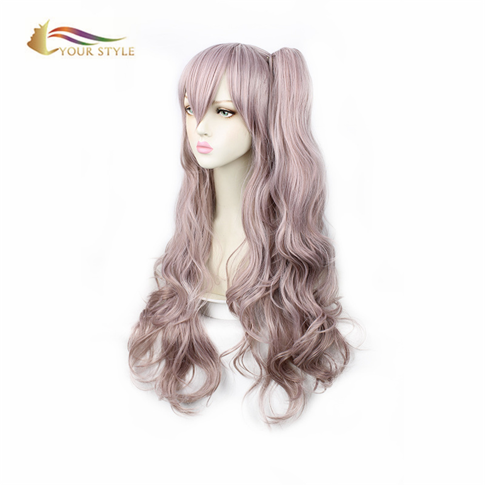 MATINJI ANU, Wholesale Cosplay Wigs Ponytails Clips Synthetic Long Wigs Costume Anime Party Wigs For Women Halloween Hair Wig Wigs For Halloween Costume Atsikana-STYLE YANU, ma wigs opangira tsitsi lopangira