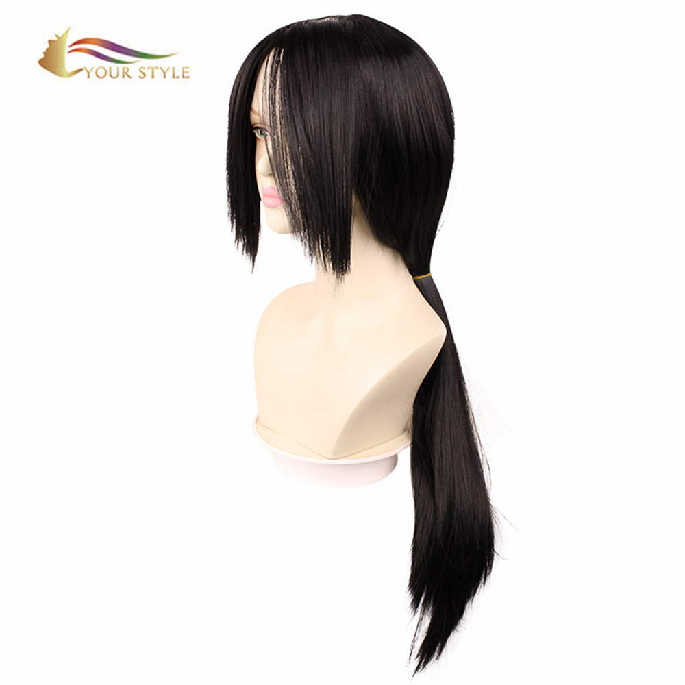 YOUR STYLE , Wholesale Coplay Wigs Synthetic Long Straight Wigs Middle Part Halloween Wigs Black Party Girl Wig-YOUR STYLE, synthetic wigs synthetic hair extension