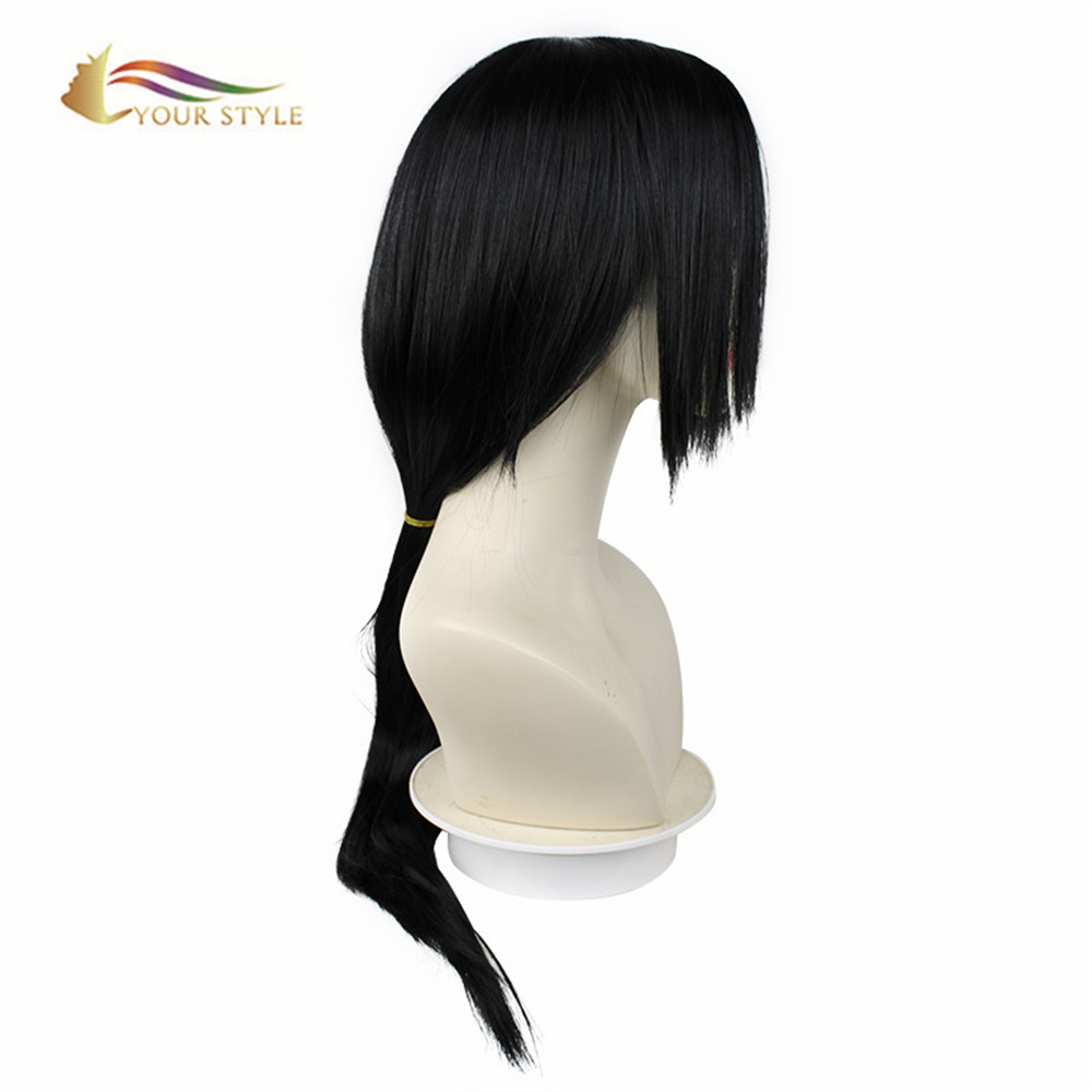 YOUR STYLE , Wholesale Coplay Wigs Synthetic Long Straight Wigs Middle Part Halloween Wigs Black Party Girl Wig-YOUR STYLE, synthetic wigs synthetic hair extension