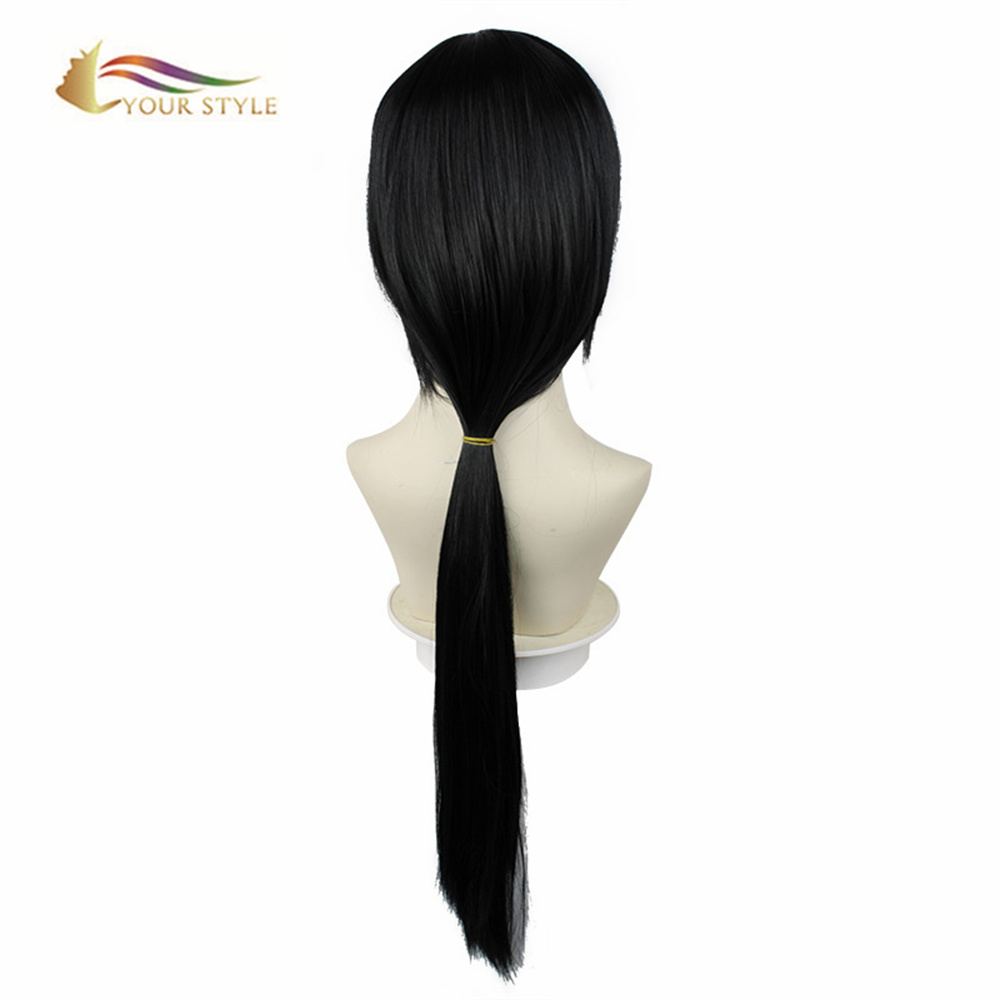 YOUR STYLE , Wholesale Coplay Wigs Synthetic Long Straight Wigs Middle Part Halloween Wigs Black Party Girl Wig-YOUR STYLE, synthetic wigs synthetic hair extension