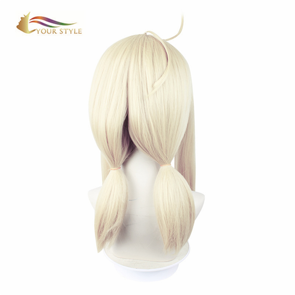 YOUR STYLE , Wholesale Cosplay Wigs Synthetic Long Straight Blonde Wig Costume Anime Party Wig Halloween Costume Women Female Wigs-YOUR STYLE, synthetic wigs synthetic hair extension