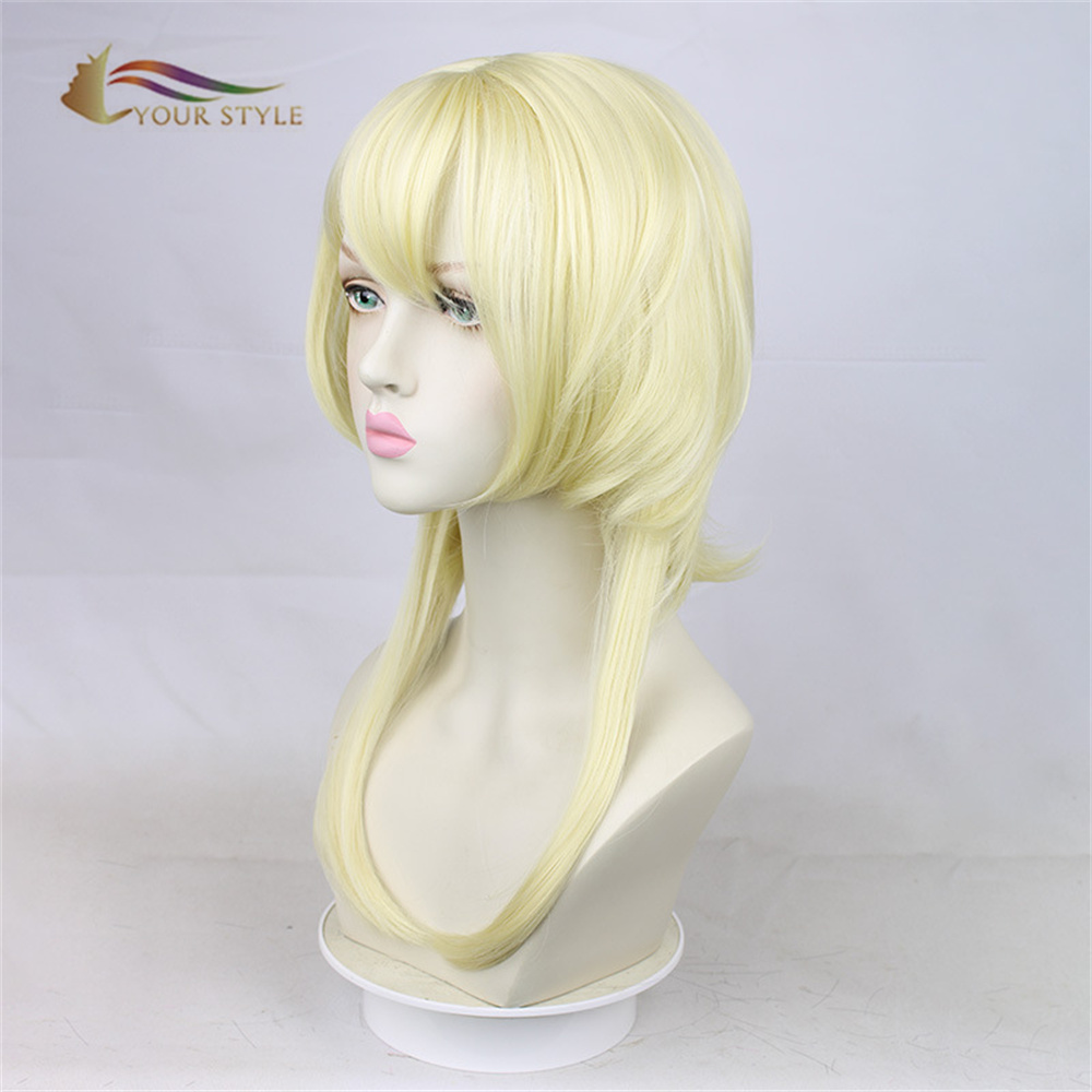 YOUR STYLE , Wholesale Cosplay Wigs Synthetic Halloween Wigs Blonde Natural Hair Wigs Women Girls Ladies Wigs Party Fluffy Wig Wigs For Halloween Costumes-YOUR STYLE, synthetic wigs synthetic hair extension