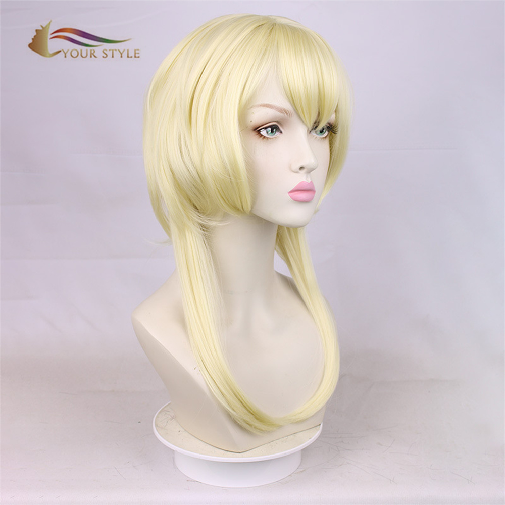 YOUR STYLE , Wholesale Cosplay Wigs Synthetic Halloween Wigs Blonde Natural Hair Wigs Women Girls Ladies Wigs Party Fluffy Wig Wigs For Halloween Costumes-YOUR STYLE, synthetic wigs synthetic hair extension