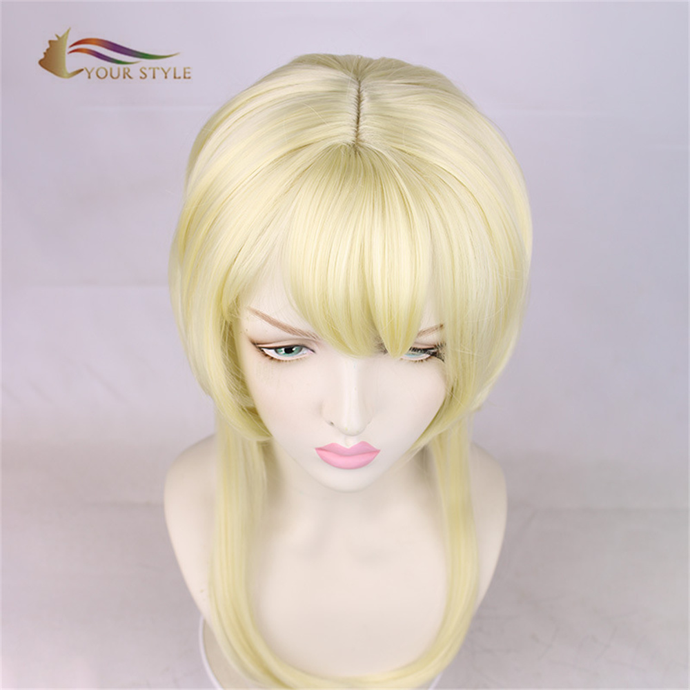 YOUR STYLE , Wholesale Cosplay Wigs Synthetic Halloween Wigs Blonde Natural Hair Wigs Women Girls Ladies Wigs Party Fluffy Wig Wigs For Halloween Costumes-YOUR STYLE, synthetic wigs synthetic hair extension