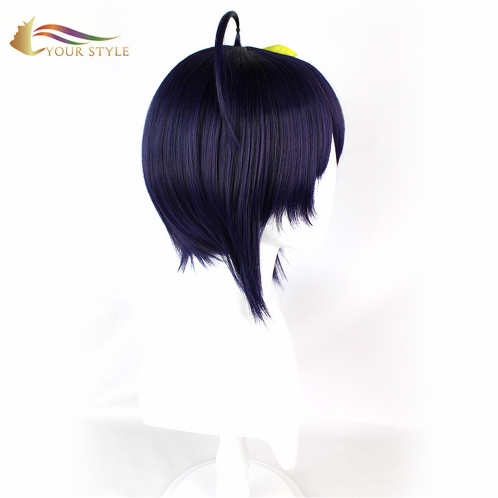 YOUR STYLE , Wholesale Cosplay Wigs Purple Braid Short Wigs Synthetic Wigs For Women Short Haircut Party Wig Halloween Costume-YOUR STYLE, synthetic wigs synthetic hair extension