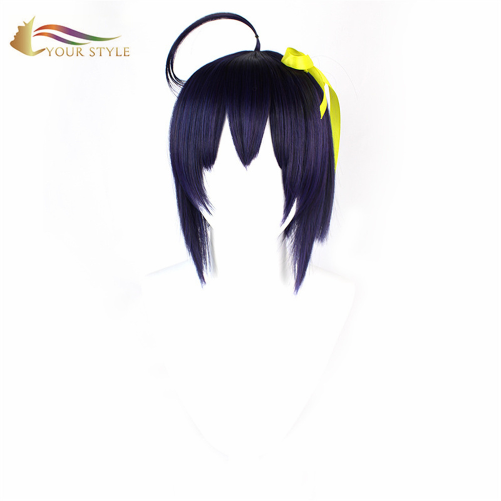 YOUR STYLE , Wholesale Cosplay Wigs Purple Braid Short Wigs Synthetic Wigs For Women Short Haircut Party Wig Halloween Costume-YOUR STYLE, synthetic wigs synthetic hair extension