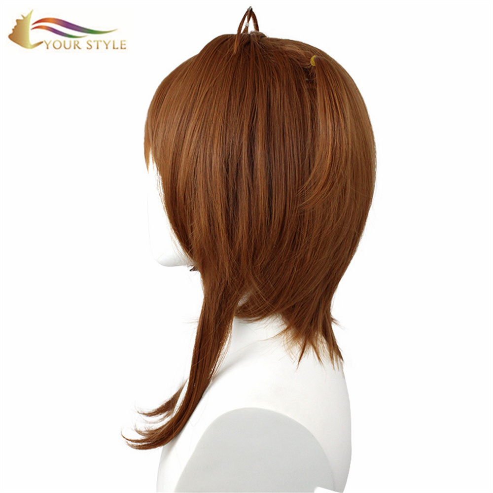 ISITAMBO SAKHO IWholeyile iCosplay Wigs Brown Braid Synthetic Cosplay Wigs Female Wig For Women Party Wig Halloween Costume-ISIMBO SAKHO, iiwigi ezenziweyo zokwenziwa kwandiswa kweenwele