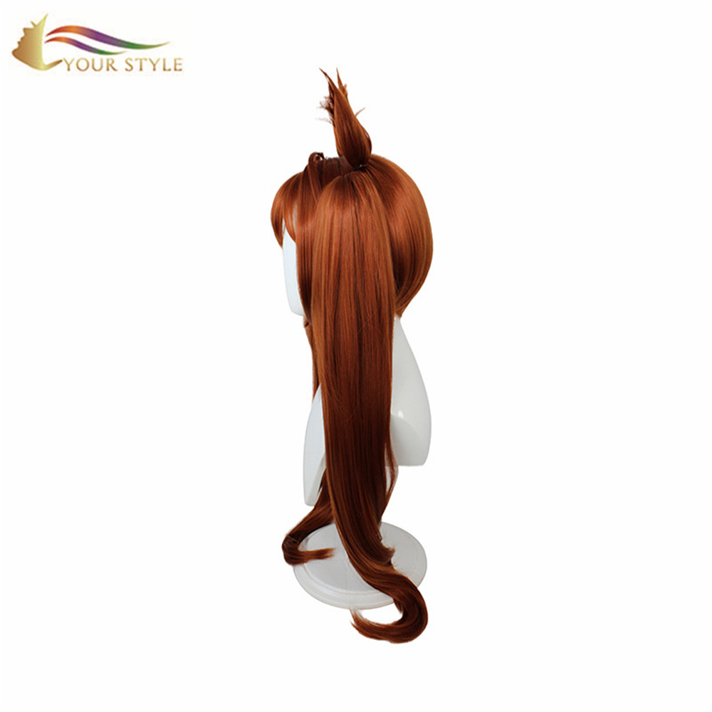 YOUR STYLE Wholesale Wig Ponytails Long Straight Ponytail Wig With Ears Synthetic Costume Wig Girl Party Wig Halloween Costume-YOUR STYLE, synthetic wigs synthetic hair extension