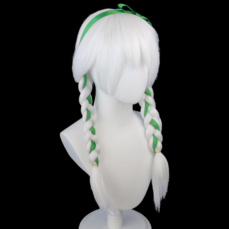 YOUR STYLE, Wholesale White Cosplay Wig Halloween White Wigs Synthetic Long Wig Party Wig Halloween Costume-YOUR STYLE, synthetic wigs synthetic hair extension