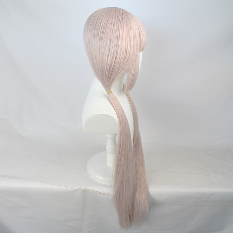 KOJ STYLE, Lag luam wholesale Cosplay Wig Synthetic Ntev Ncaj Wig Ob Ponytails Wig Rau Poj Niam Halloween Party Wig Cov plaub hau Costume Wig plaub hau-koj STYLE, hluavtaws wigs hluavtaws plaub hau extension