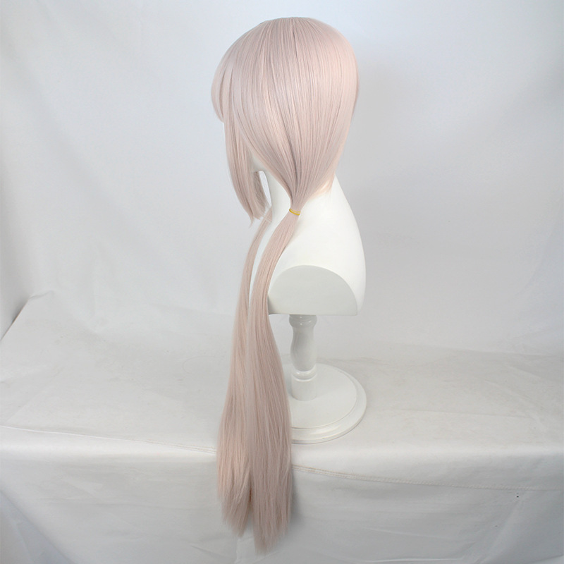 KOJ STYLE, Lag luam wholesale Cosplay Wig Synthetic Ntev Ncaj Wig Ob Ponytails Wig Rau Poj Niam Halloween Party Wig Cov plaub hau Costume Wig plaub hau-koj STYLE, hluavtaws wigs hluavtaws plaub hau extension