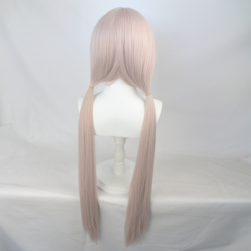 KOJ STYLE, Lag luam wholesale Cosplay Wig Synthetic Ntev Ncaj Wig Ob Ponytails Wig Rau Poj Niam Halloween Party Wig Cov plaub hau Costume Wig plaub hau-koj STYLE, hluavtaws wigs hluavtaws plaub hau extension