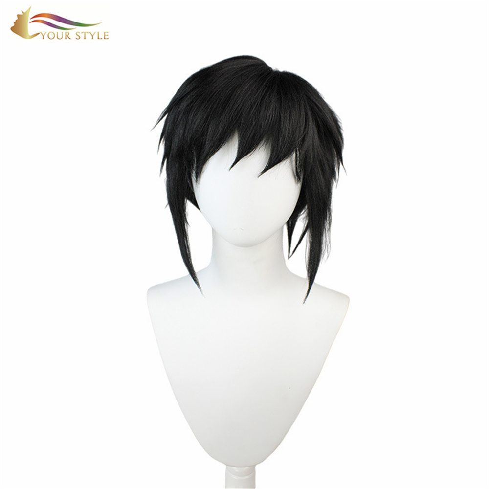 MATINJI ANU , Wholesale Synthetic Cosplay Wigs Ponytails Black Party Wig Halloween Costume-MALO ANU, mawigi opangira tsitsi opangira